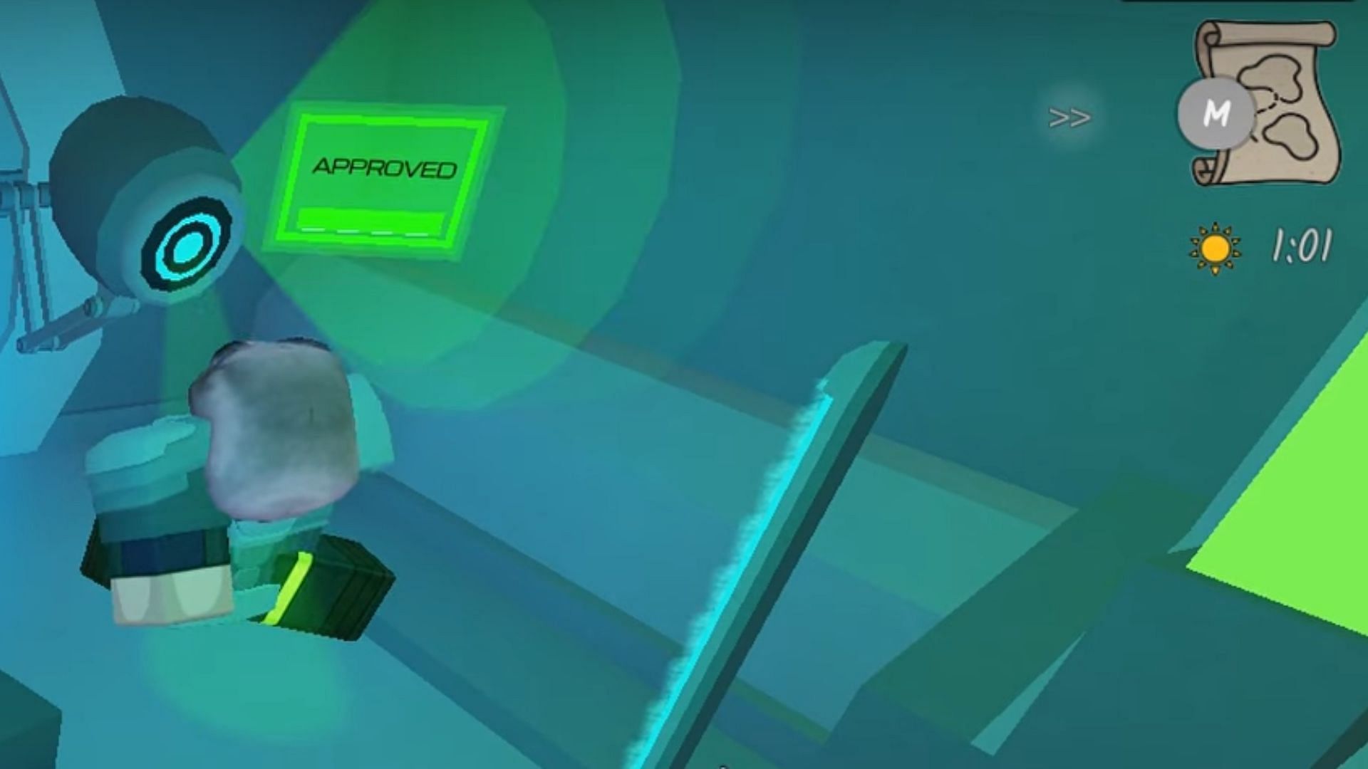 The face scanner takes a few seconds to verify (Image via Roblox)